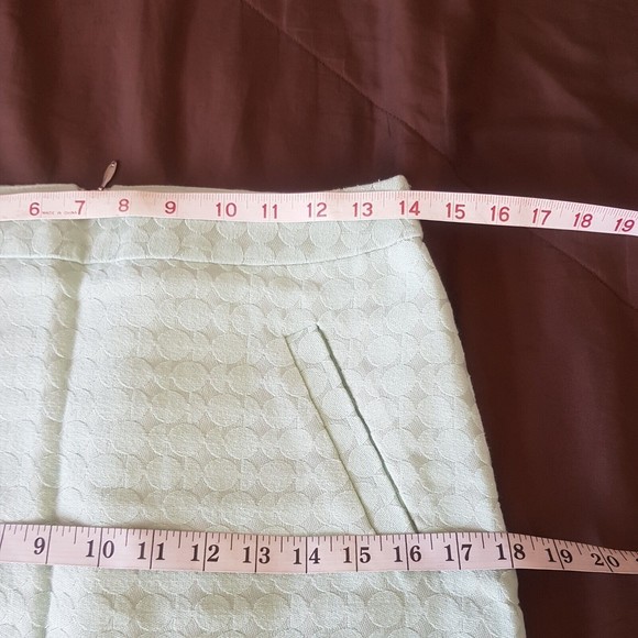 The Limited Womens Skirt Textured Size 0 Green Pastel Mint Mini Pockets Spring - Picture 11 of 12